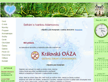 Tablet Screenshot of kralovskaoaza.cz